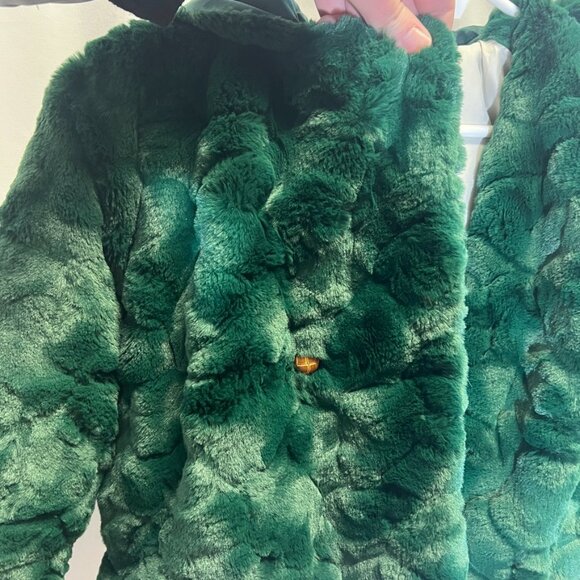 Fancy Winter Faux Fur Pea Coat from Spain - Picture 6 of 15